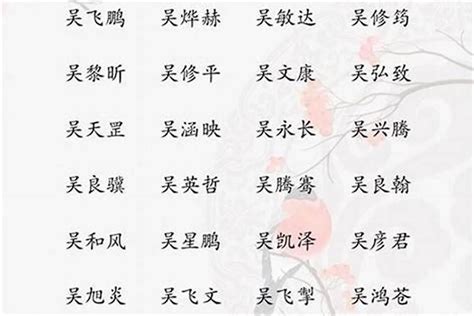 吳姓取名|【吴姓取名实例】用吴姓取一个有文化来历的名字